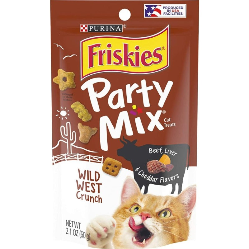 Friskies Party Mix Wild West Crunchy Cat Treats - 2 oz