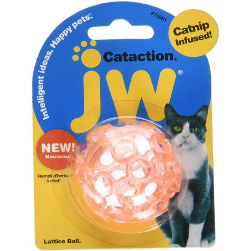 JW Pet Cataction Catnip Infused Lattice Ball Cat Toy - 1 count